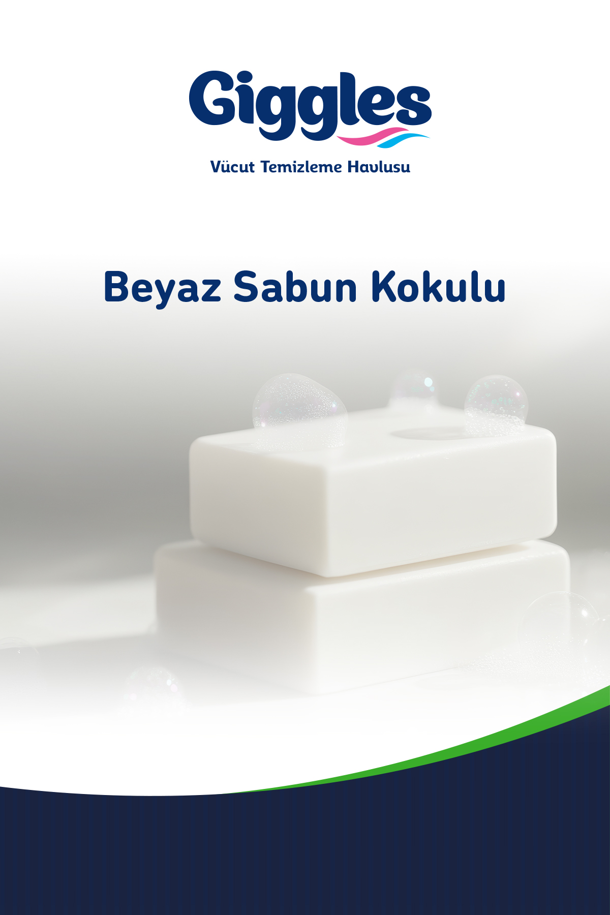 Giggles Vücut Temizleme Havlusu 50'li 1 Paket 50 Havlu